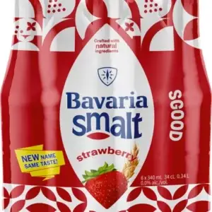Bavaria Strawberry Flavoured Malt Non Alcoholic Beer Bottle