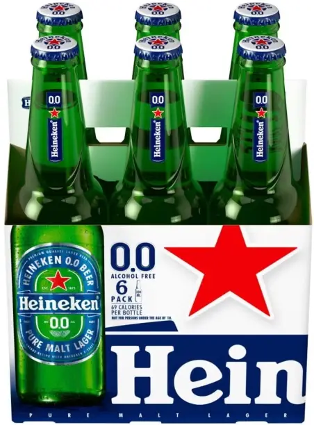 Heineken Lager Non Alcoholic Beer Bottle - Image 2