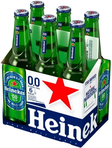 Heineken Lager Non Alcoholic Beer Bottle