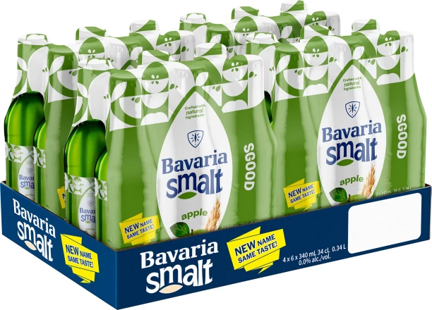 Bavaria Apple Flavoured Malt Non Alcoholic Beer Bottle