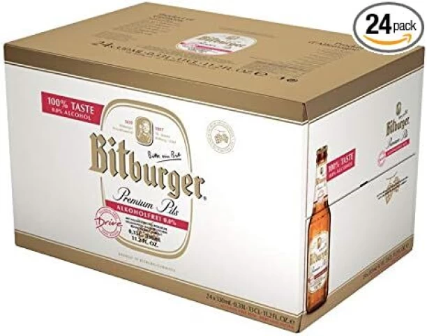 Bitburger Premium Pilsner Non Alcoholic Beer Bottle