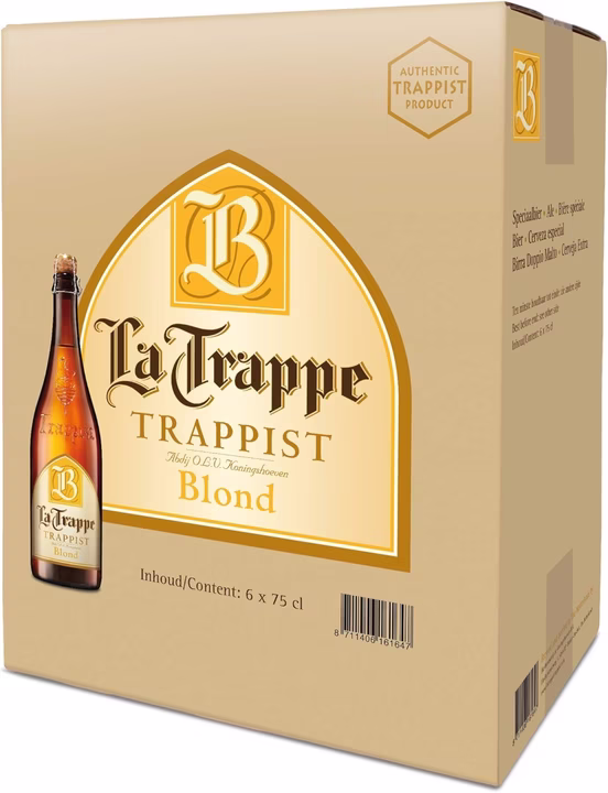 La Trappe Trappist Blond Dutch Ale Beer Bottle