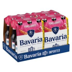 Bavaria Pomegranate Flavoured Malt Non Alcoholic Beer Bottle